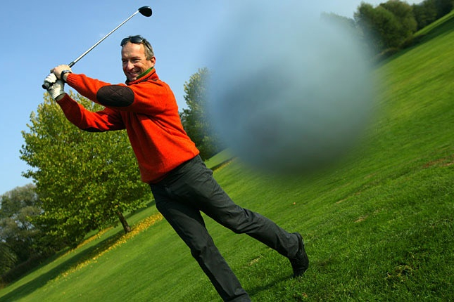 Abschlag am Thermen Golfplatz Loipersdorf