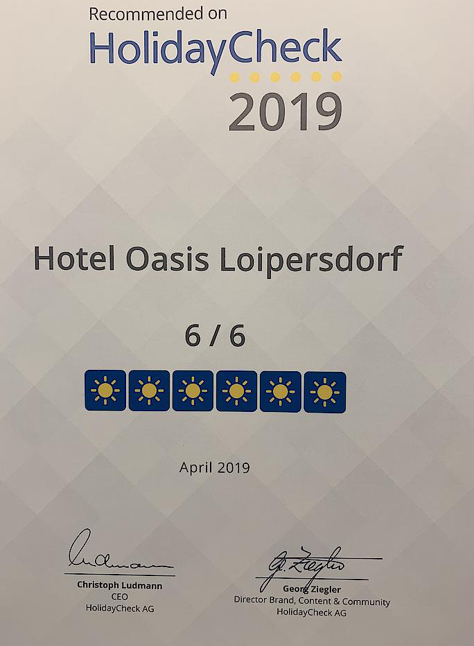 Bewertung HolidayCheck 2019 Bewertung HolidayCheck 2019